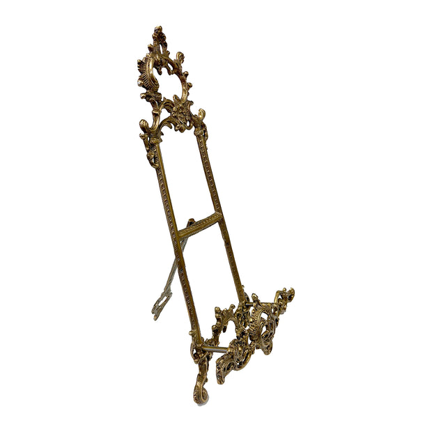 16" Vintage Style Solid Brass Photo-Plate Easel Stand