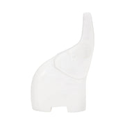 White Marble Elephant Figurine