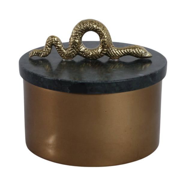 Green Metal Snake Box