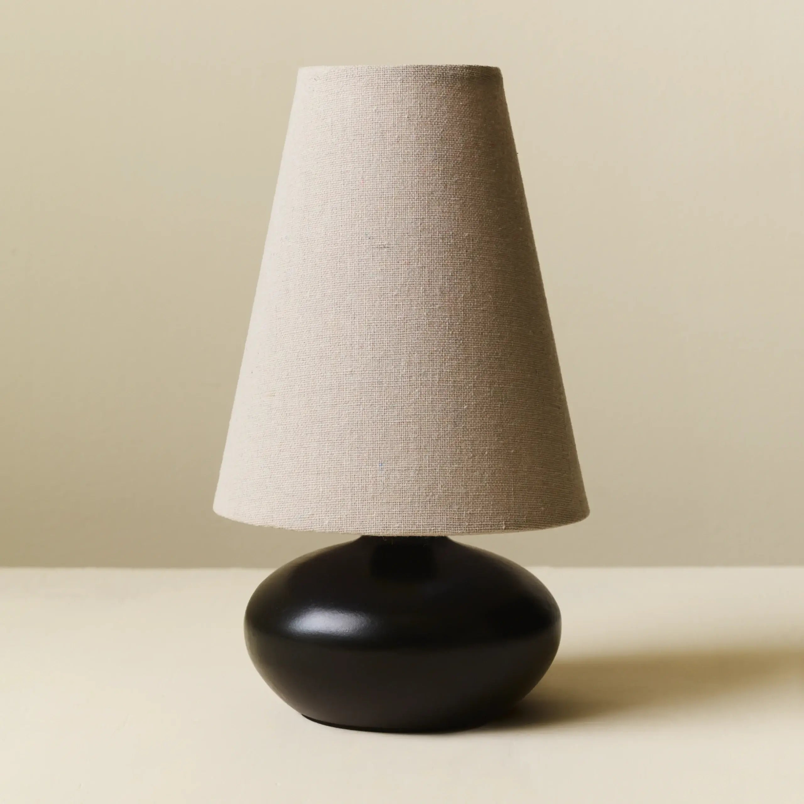 Olivia Linen Small Table Lamp