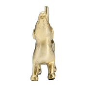 Gold Howling Dog Figurine