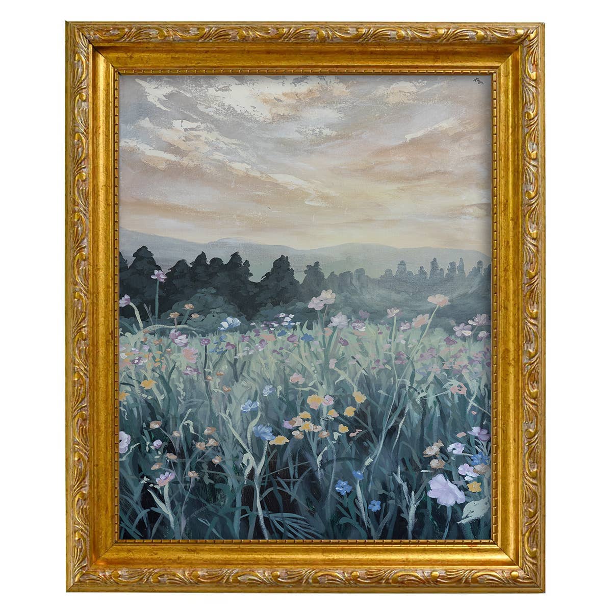 Antique Style Framed Art Print-Landscape-