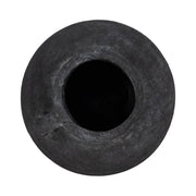 Black Bulbous Jug with Handle