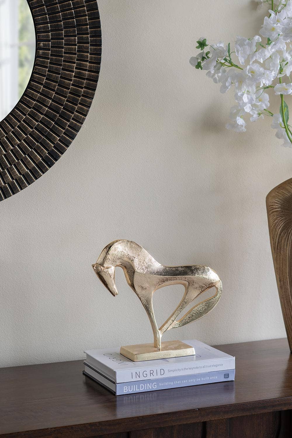 Abstract Horse Sculpture