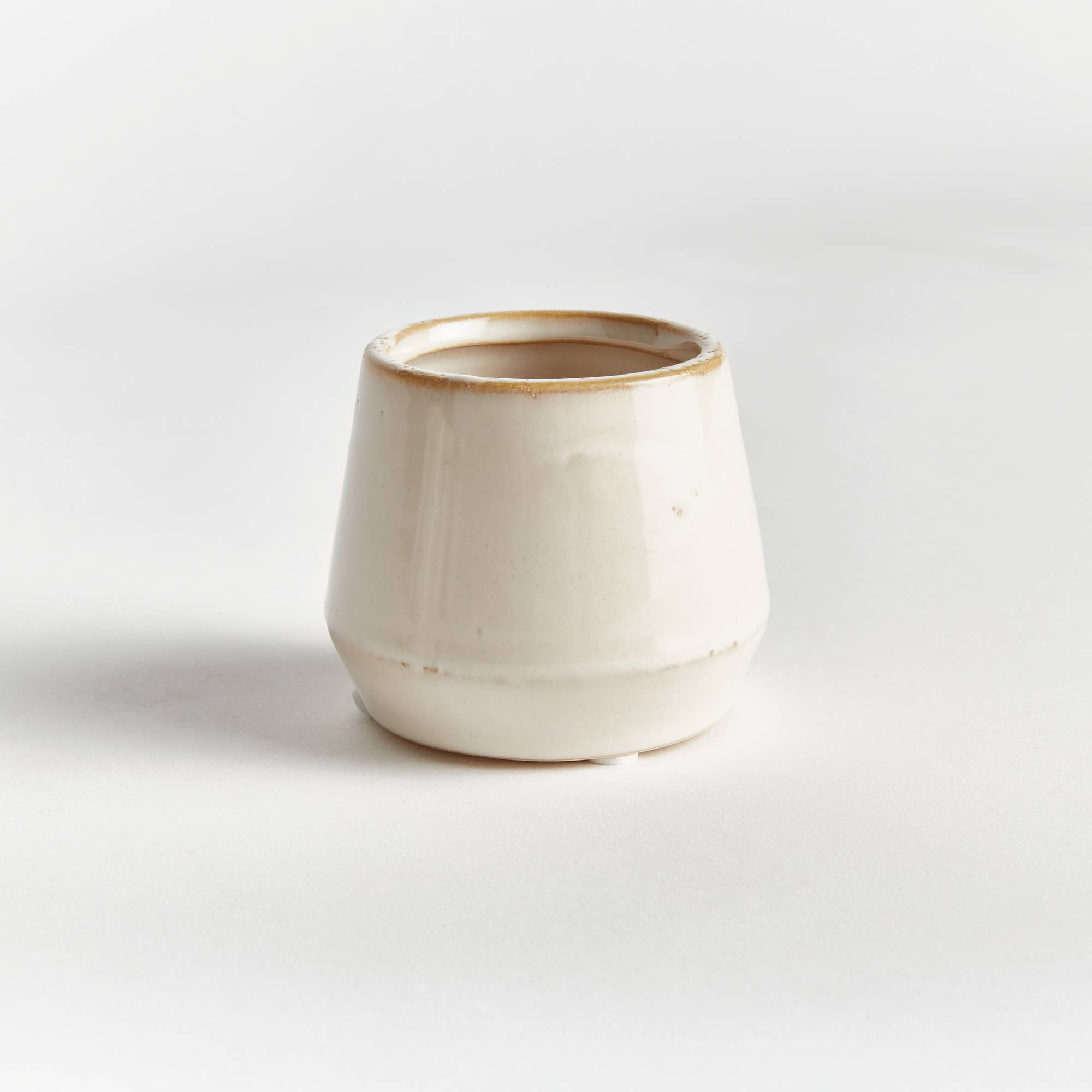 Dezie Mini Pots, Cream