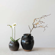 Found Decorative Clay Jar 2