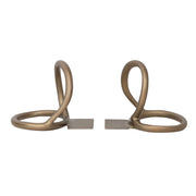 S/2 - Metal Abstract Bookends