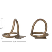 S/2 - Metal Abstract Bookends