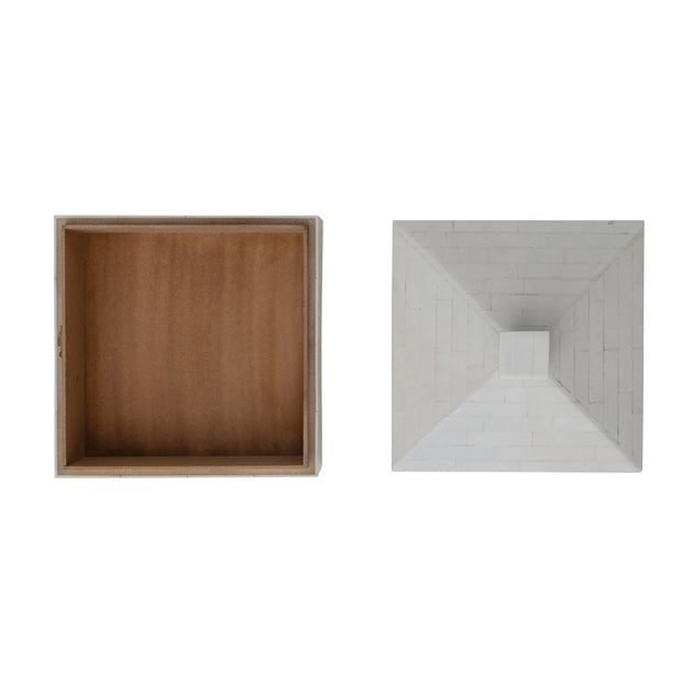 Resin Box w/ Pyramid Shaped Lid & Knob