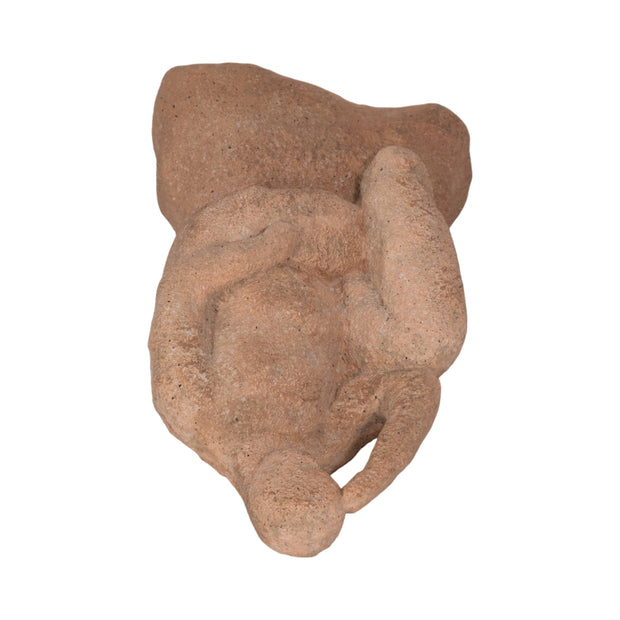 Terracotta Thinking Man Figurine