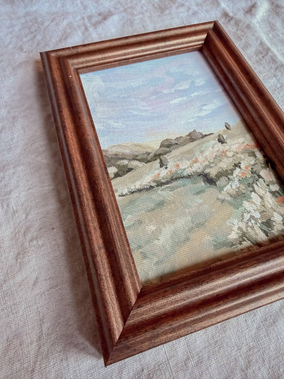 Antique Style Framed Art Print - Landscape - 