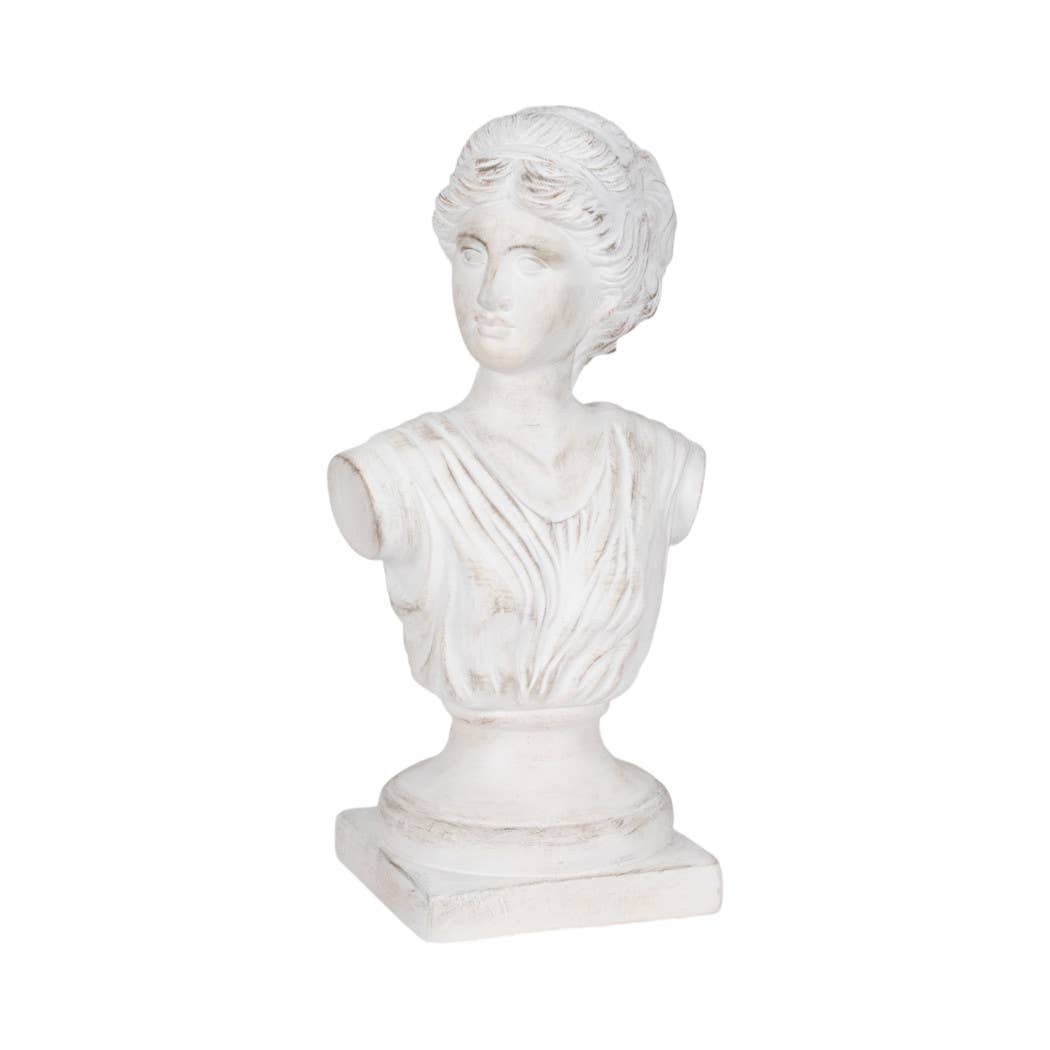 White Distressed Venus Bust Sculpture
