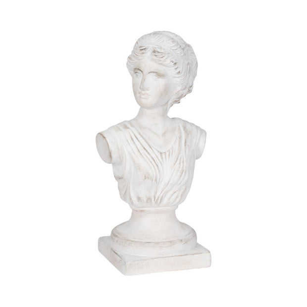 White Distressed Venus Bust Sculpture