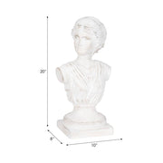 White Distressed Venus Bust Sculpture