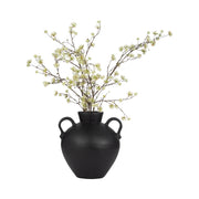 Black Terra Cotta Amphora Organic Vase