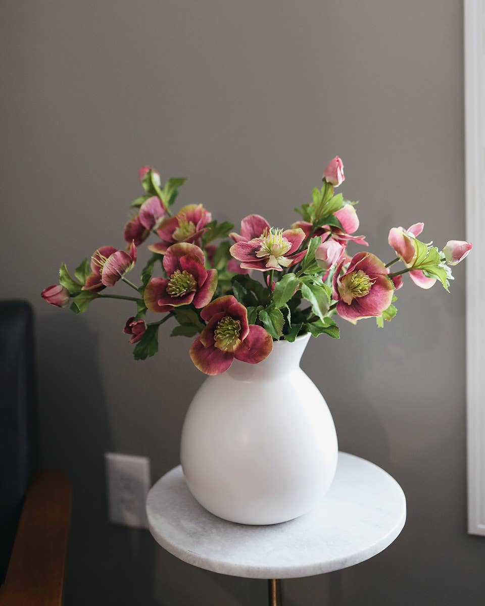 Real Touch Mauve Pink Hellebore 18