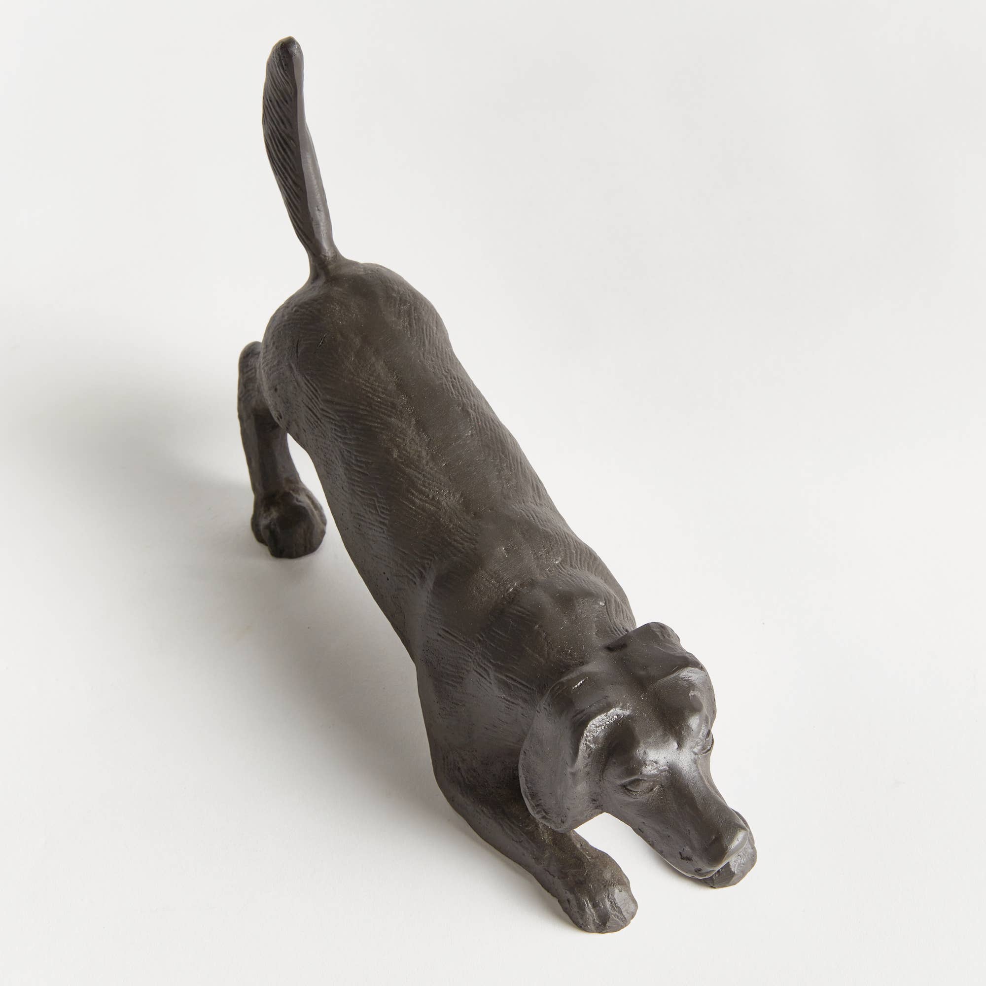 Playful Dog Sculpture, Black