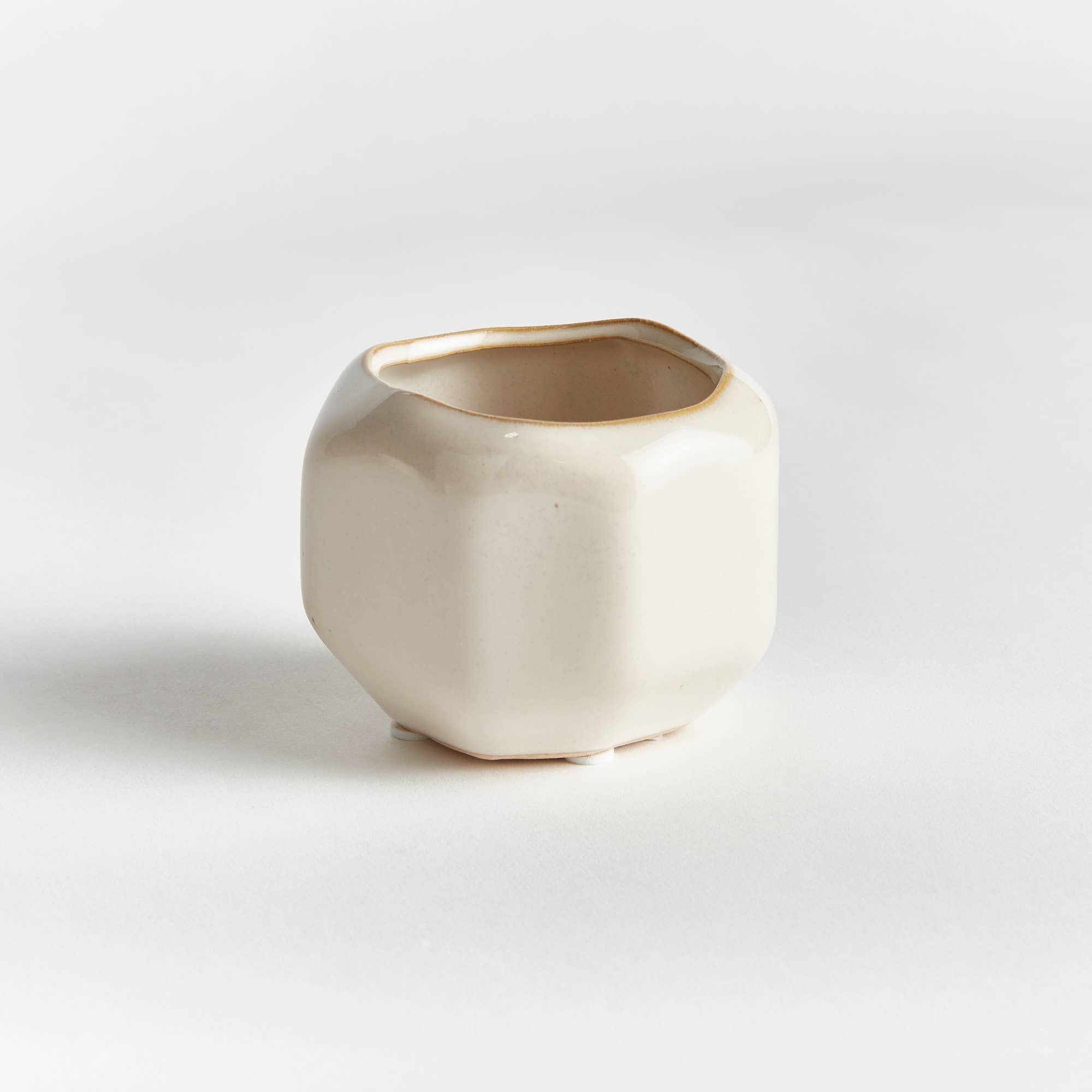 Dezie Mini Pots, Cream