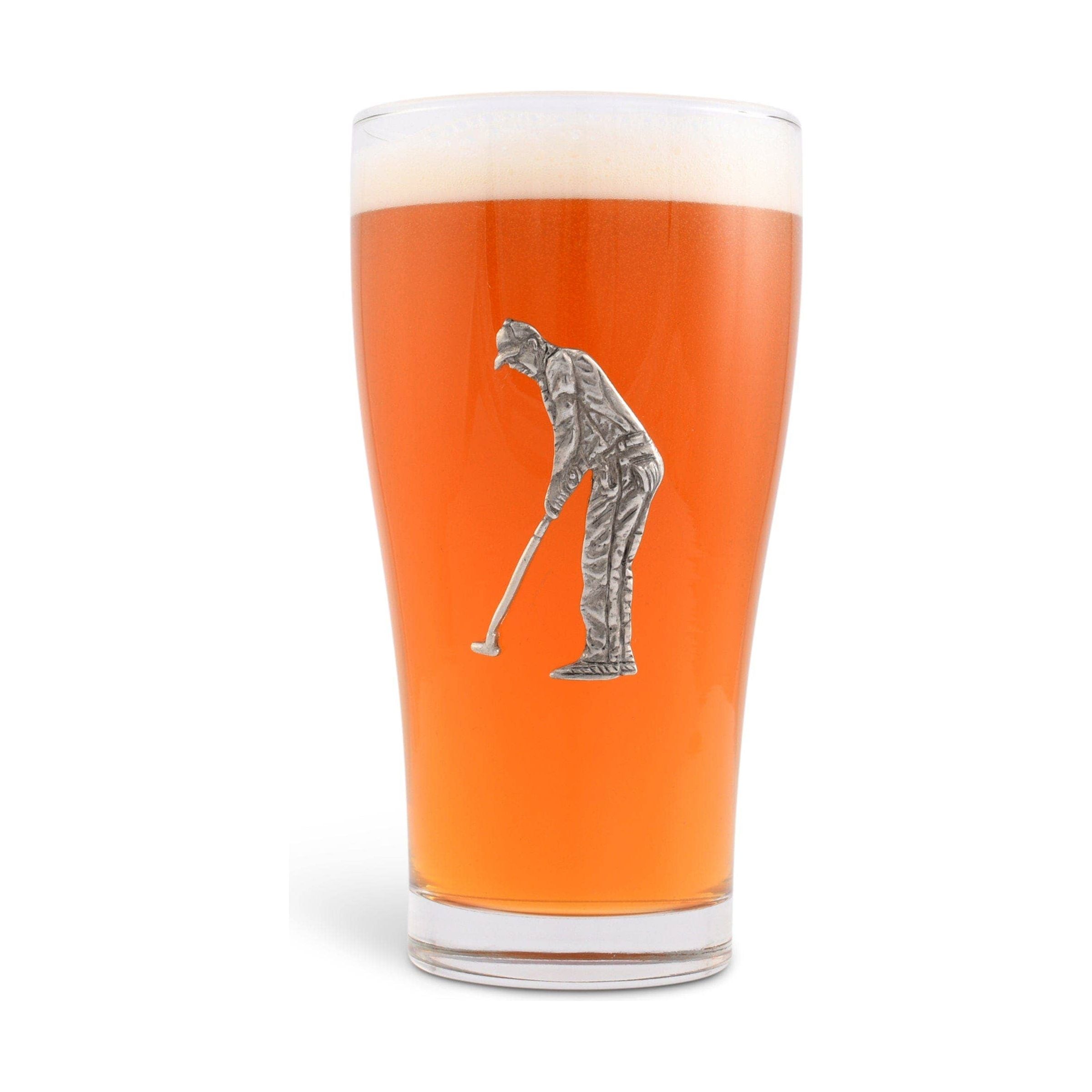 Golfer Beer Glass