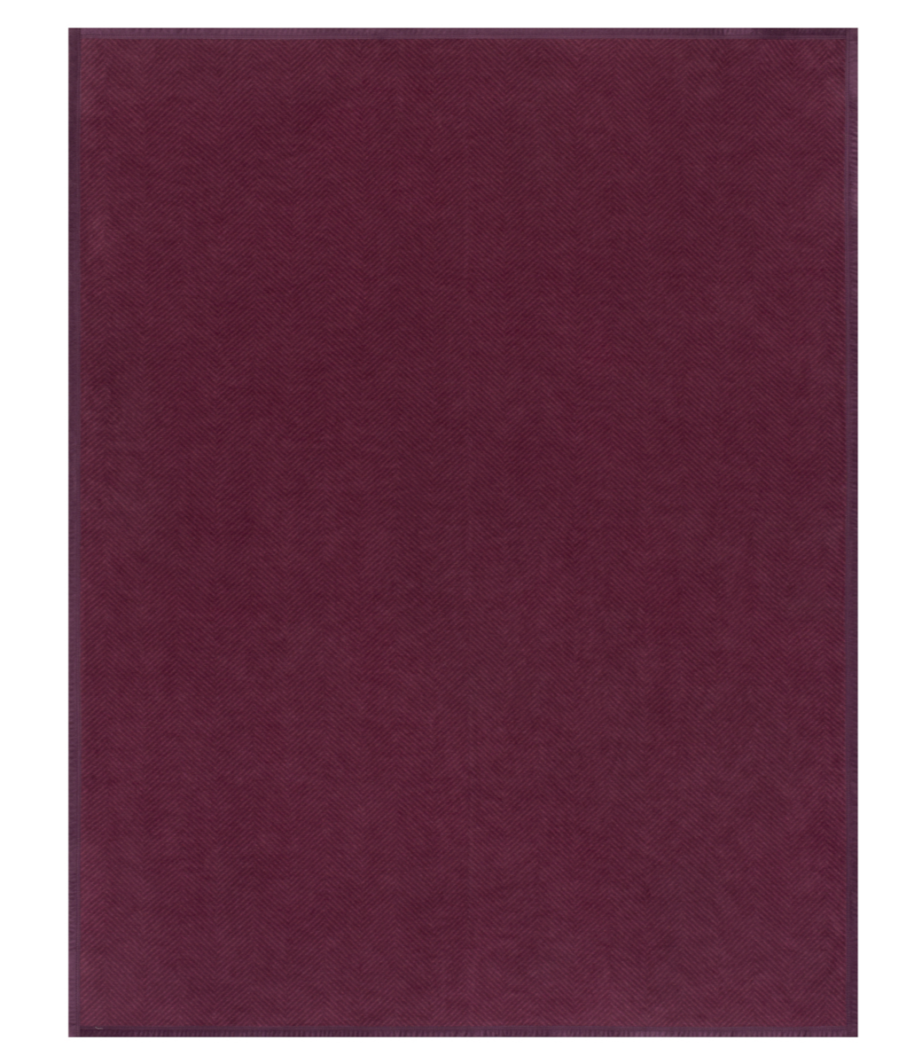 Harborview Herringbone Plum Blanket