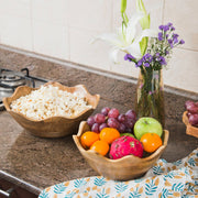 Scalloped Wooden Bowls
