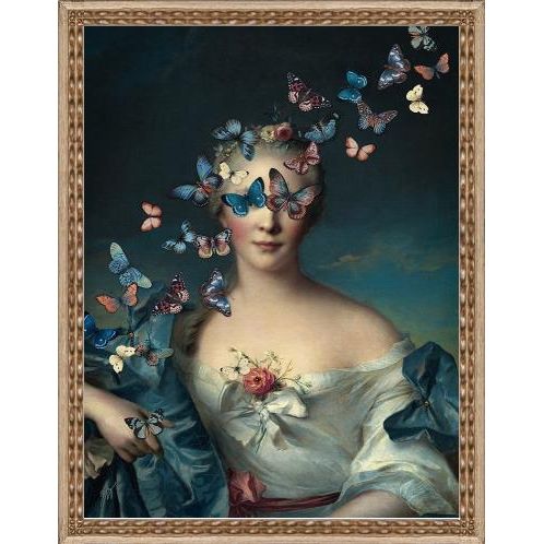 16" x 21" - Mademoiselle Butterfly