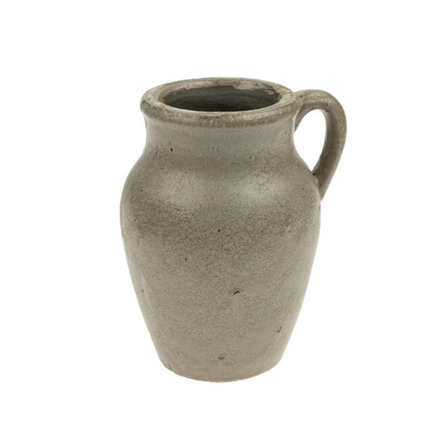 Rhodes Pitcher Vase - Small (Reactive Brown)