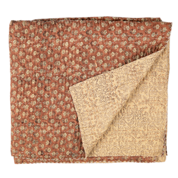Tulsi Saffron Natural Throw - 86" x 90"
