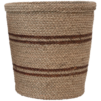 Hand-Woven Seagrass Baskets with Stripes