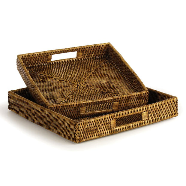 Burma Rattan Square Table Tray
