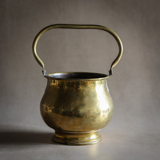 Vintage Brass Pot with Handle