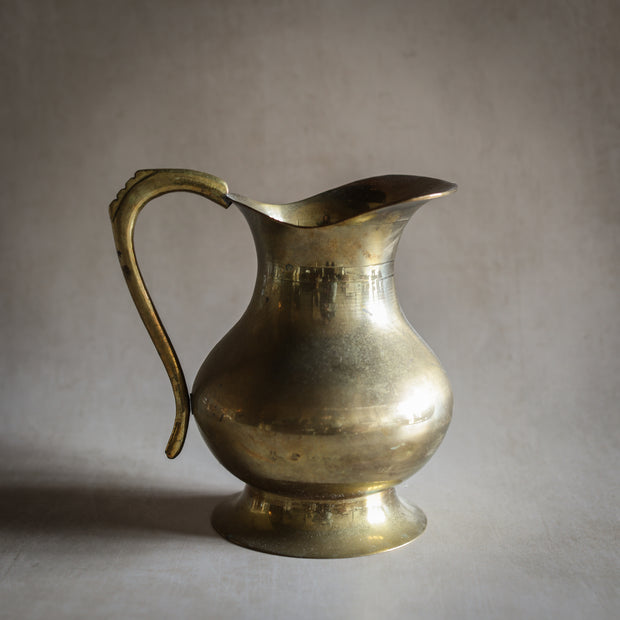 Vintage Brass Pitcher Vase