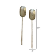 Hayes Salad Servers - Silver