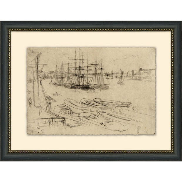 Whistlers Studies In Europe 5 - ( 22" W x 17"H)