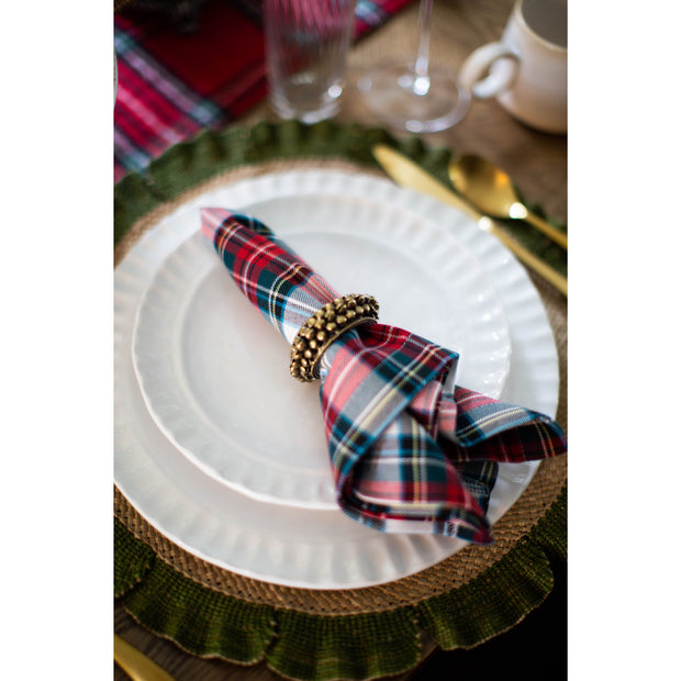 Parker Antiqued Gold Napkin Ring (Set of 4)