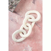San Bruno White Marble Chain Links