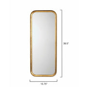 Capital Rectangle Mirror Gold Leaf