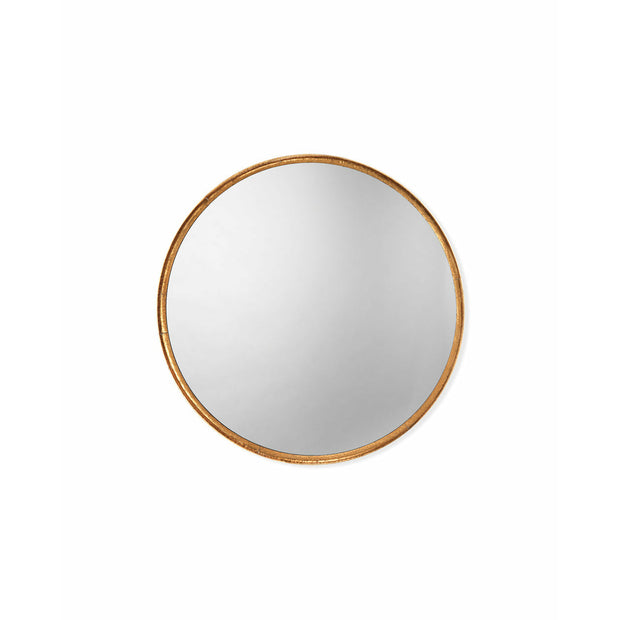 Refined Round Mirror Gold Leaf