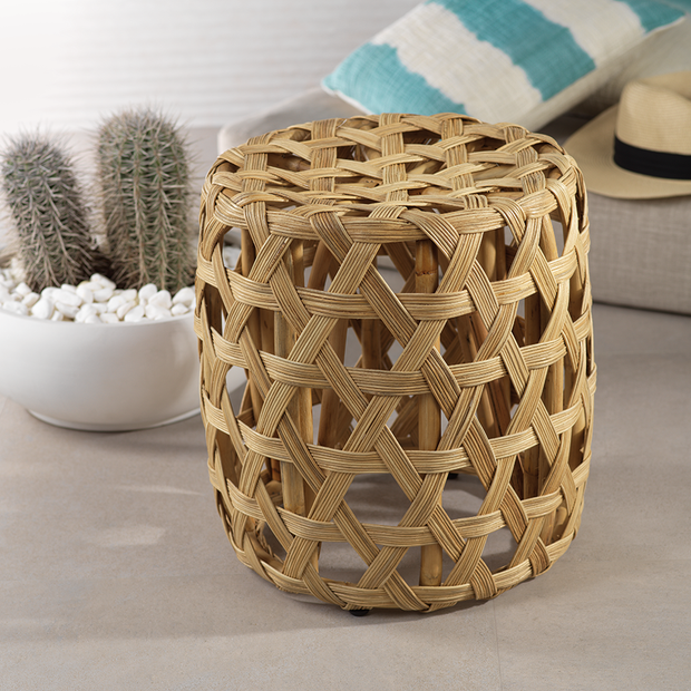 Adrina Rattan Woven Stool