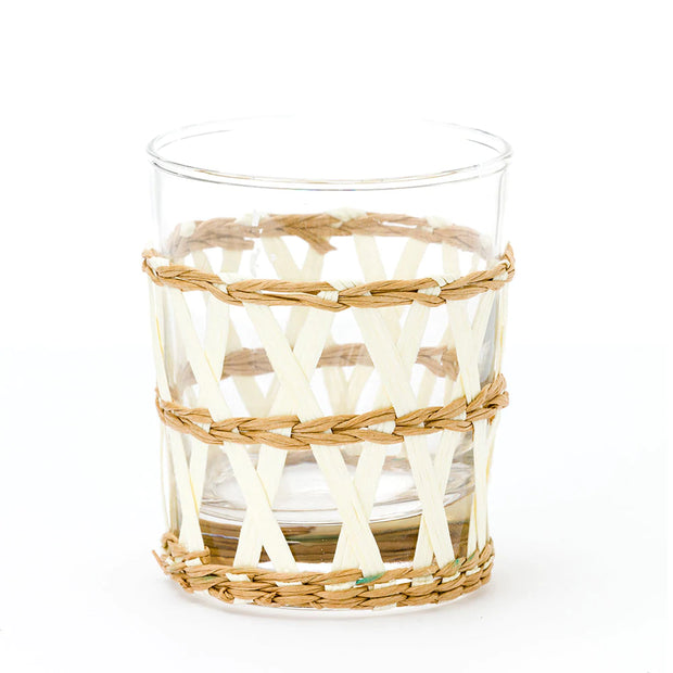 Set of 4- Island Wrapped Tumbler White