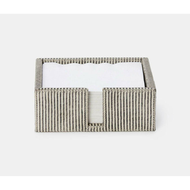 S/2 - Bandar Brown Candy Striped Napkin Holders