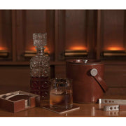 S/6 - Bristol Tobacco Leather Coasters