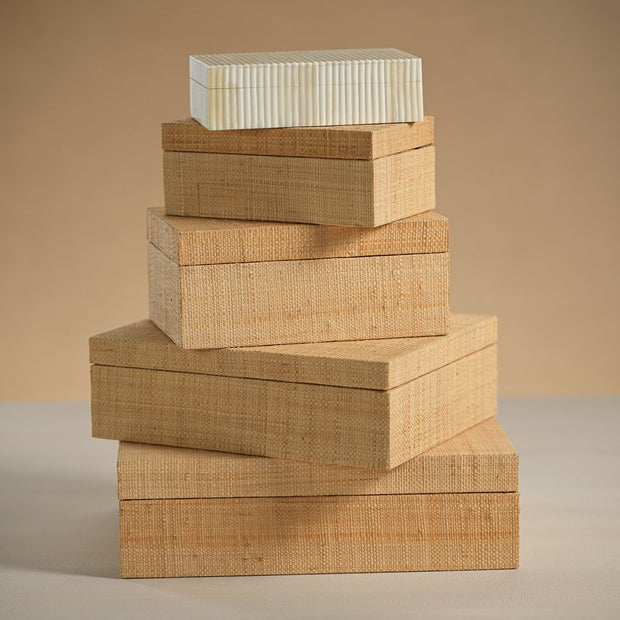 Dina Grasscloth Box - Small