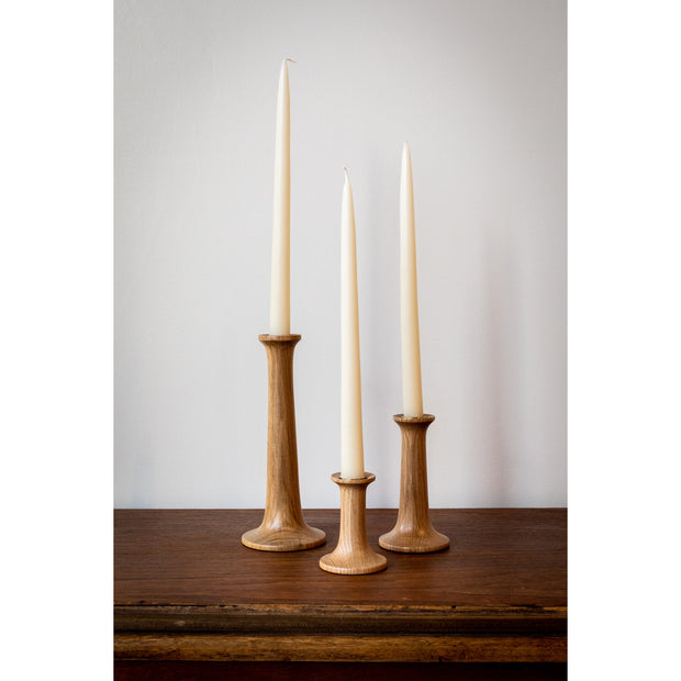 Paige Candle Holder - Oak