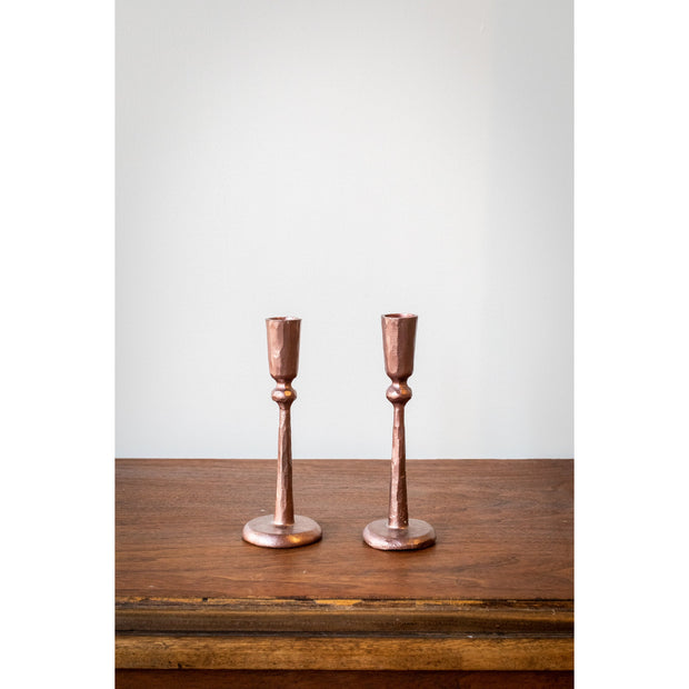 Genevieve Taper Holder - Copper
