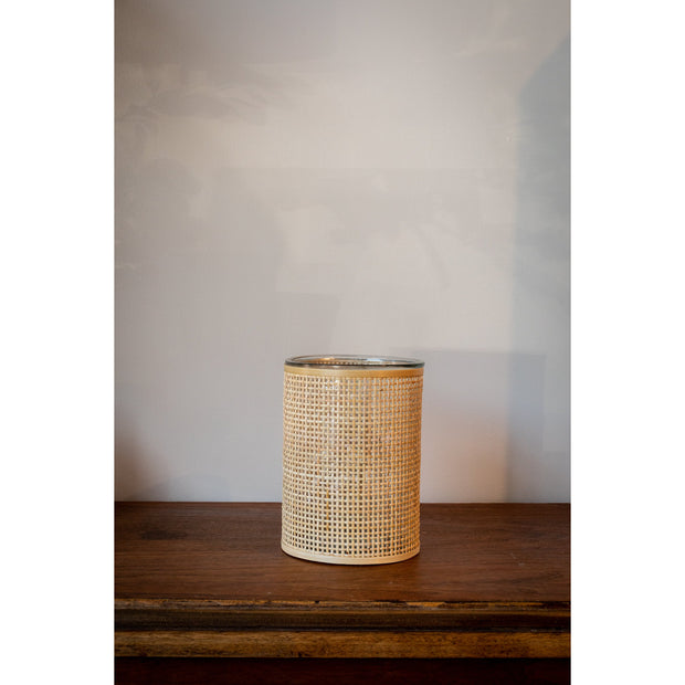Reggie Weaved Rattan Candle holder