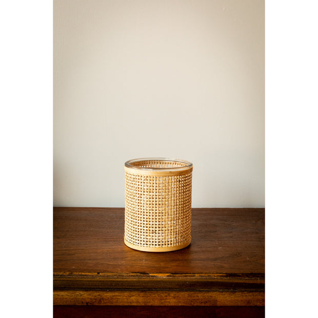 Reggie Weaved Rattan Candle holder