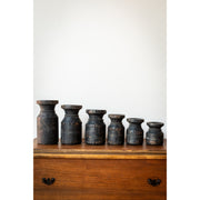 Antonina Wood Carved Candle Holder