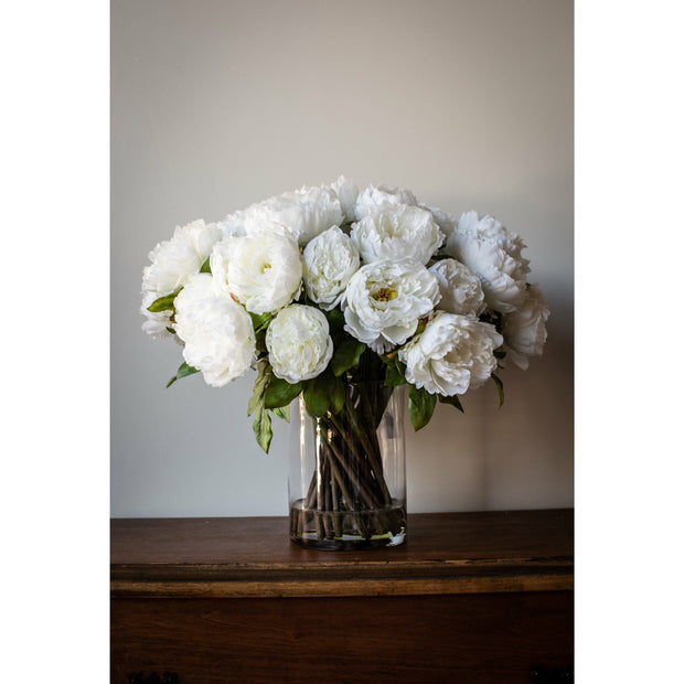 White Peony Bouquet - Large