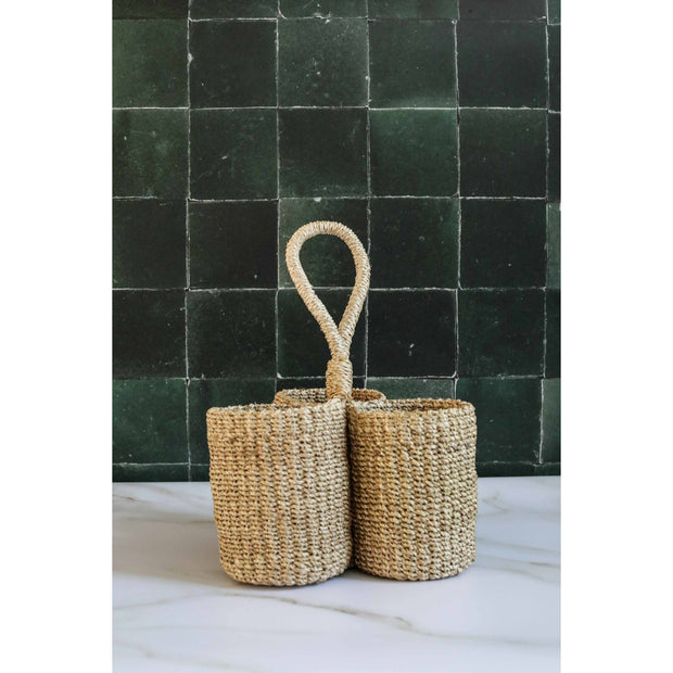 Sadye Wine Caddy - Natural